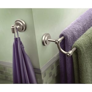 ISO 24 in. Double Towel Bar in Spot Resist Brushed Nickel