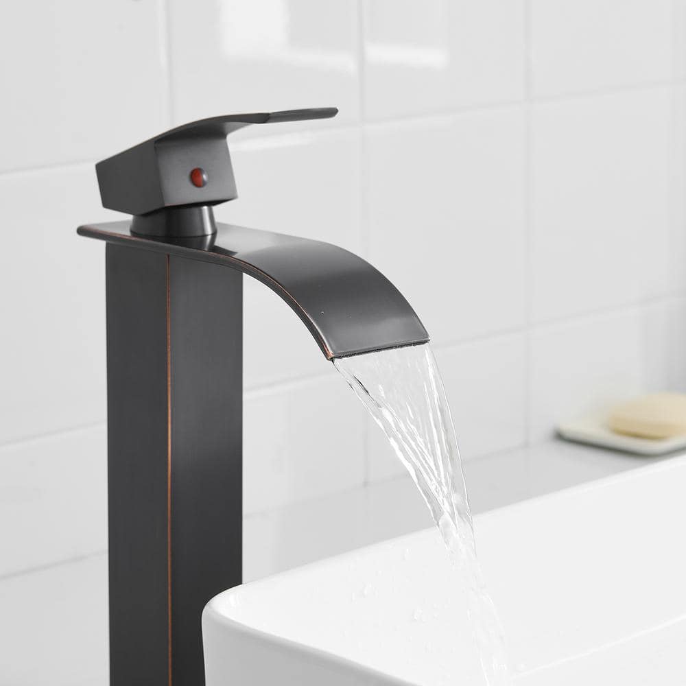 Oil Rubbed Bronze Single Handle Vessel Sink Faucet