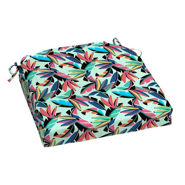 Hampton Bay 20 in. x 20 in. Square Outdoor Seat Cushion in Casetta