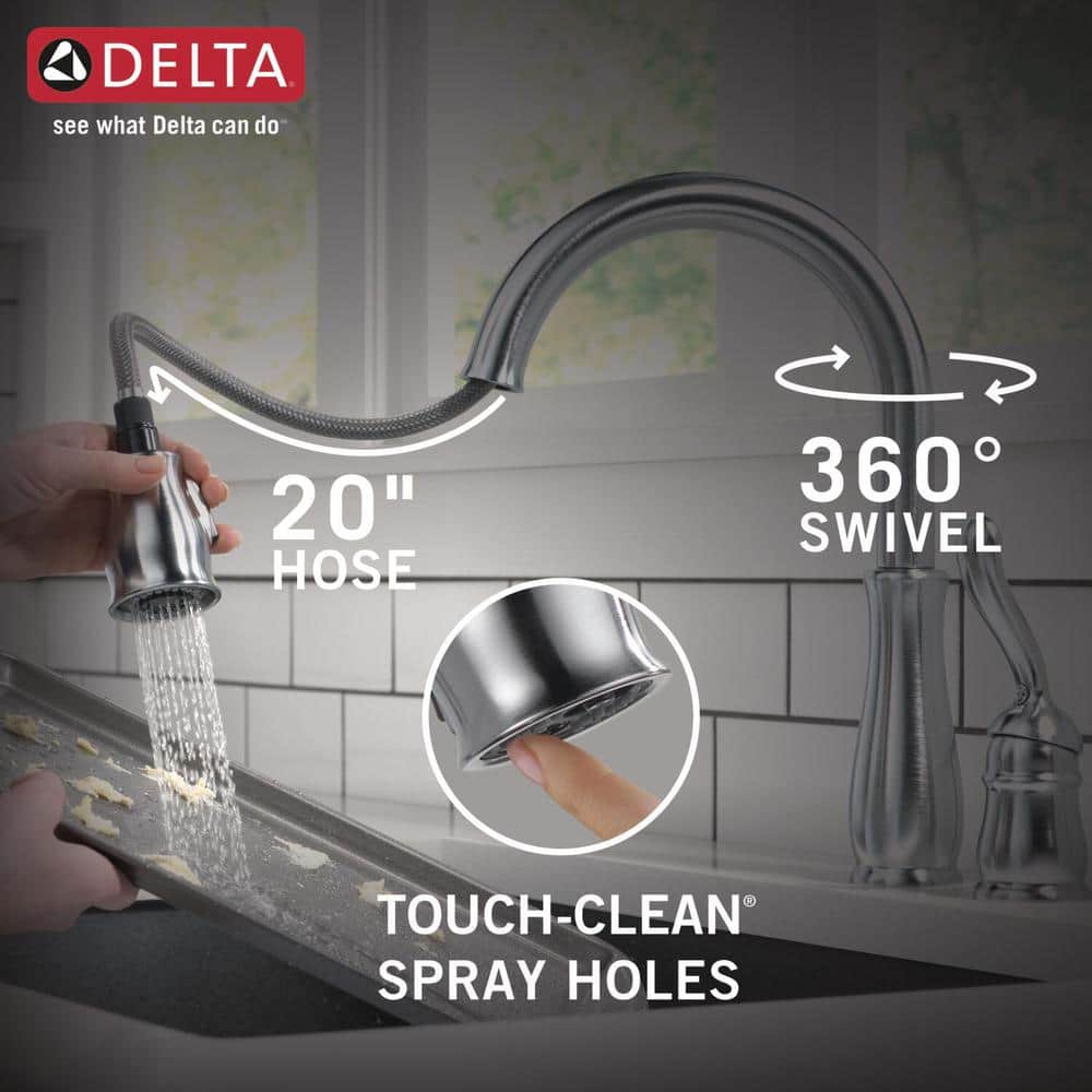 Arctic Stainless Steel Pull-Down Kitchen Faucet with Spray
