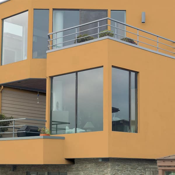 BEHR - 5 gal. #PPU6-03 Sunburst Flat Interior/Exterior Masonry, Stucco and Brick Paint