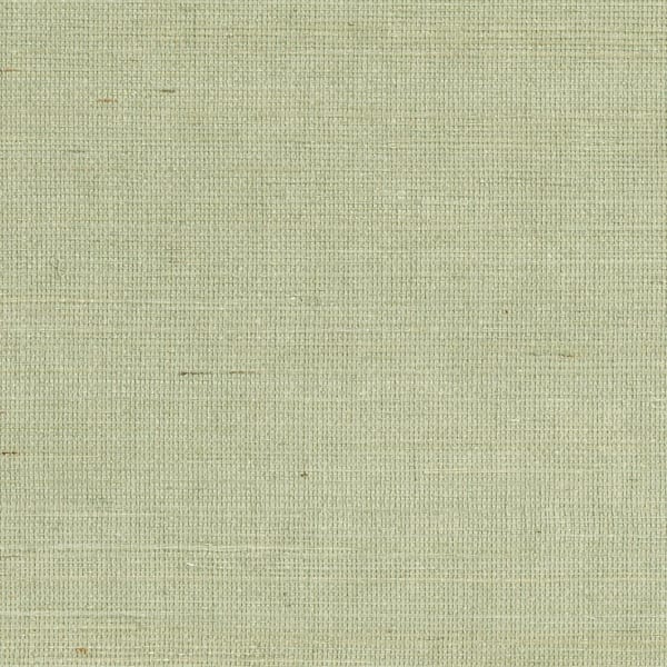 Popun Light Green Grasscloth Light Green Wallpaper Sample