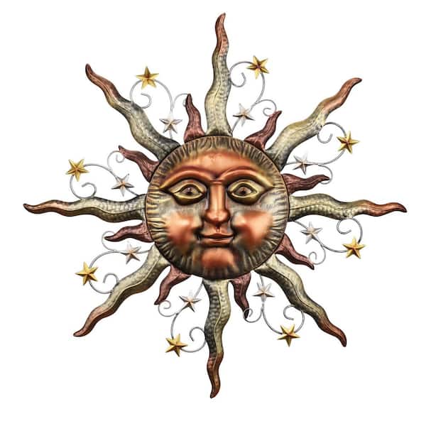 MOEPISY 24.4 in. x 24.4 in. Outdoor Wall Sculpture