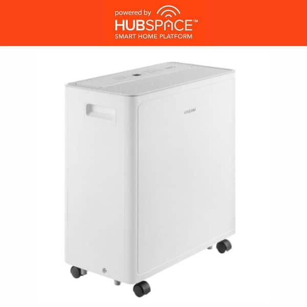 50 pt. 4,500 sq. ft. Dehumidifier in White with Build-in Pump and ENERGY STAR rating, Powered by Hubspace
