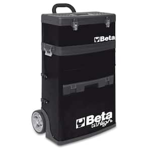 21 in. Mobile Tool Utility Cart with 3 Slide-Out Drawers and Removable Top Box with Carry Handle in Black