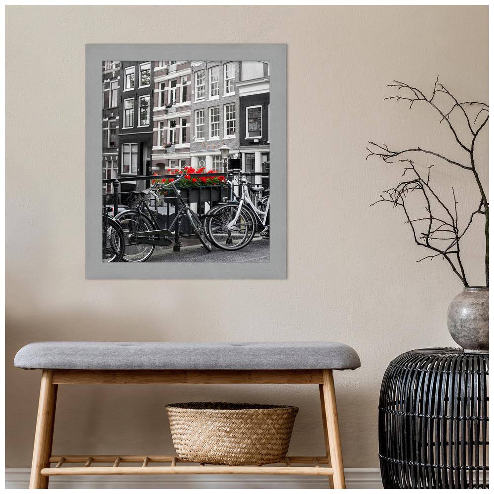 Brushed Nickel 20x24 Contemporary Wall Picture Frame