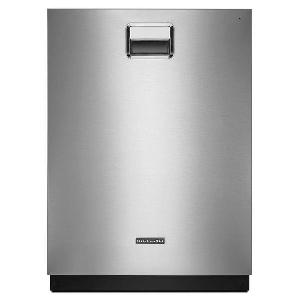 KitchenAid Top Control Tall Tub Dishwasher in Stainless Steel with Stainless Steel Tub ProScrub Trio Option 39 dBA