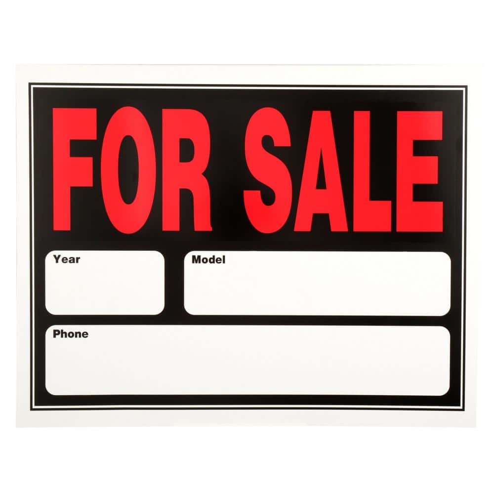 15 in. x 19 in. Plastic Auto for Sale Sign price history on PriceWatchPro
