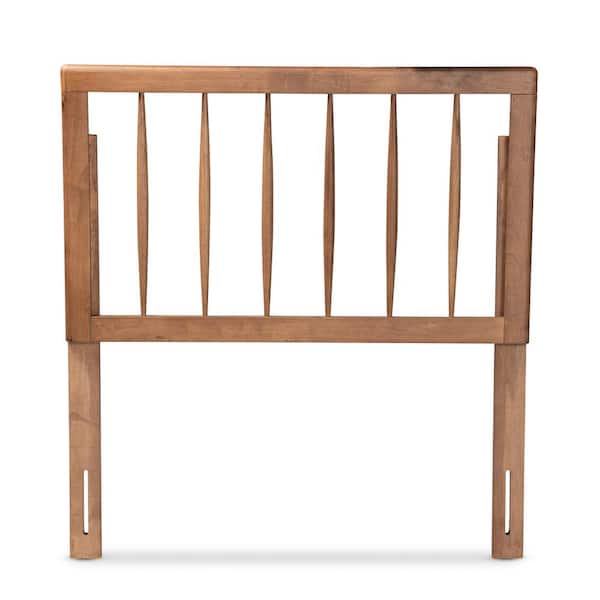 Baxton Studio Valin Ash Walnut Twin Headboard