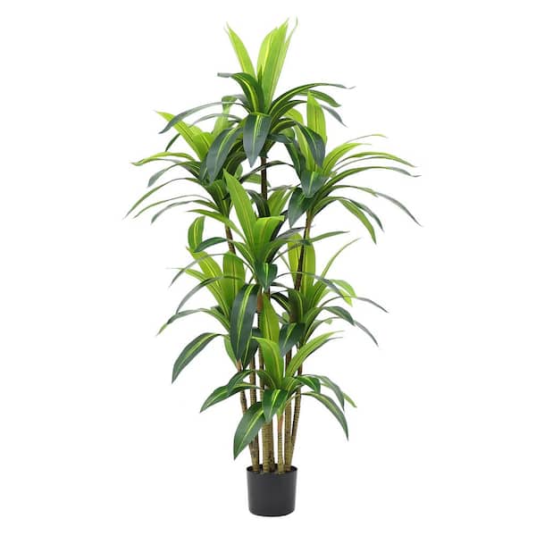 Garvee 5 ft. Tree Artificial, Fake Fig Leaf Tree with Pot