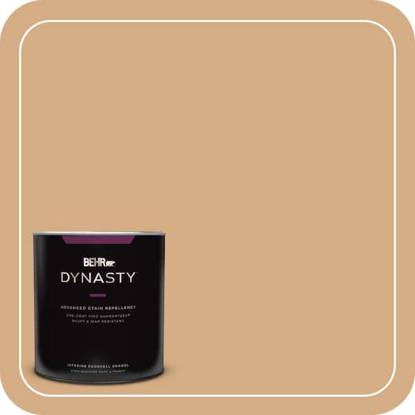 BEHR DYNASTY 1 qt. #BXC-67 Santa Fe Tan Eggshell Enamel Interior Stain-Blocking Paint and Primer