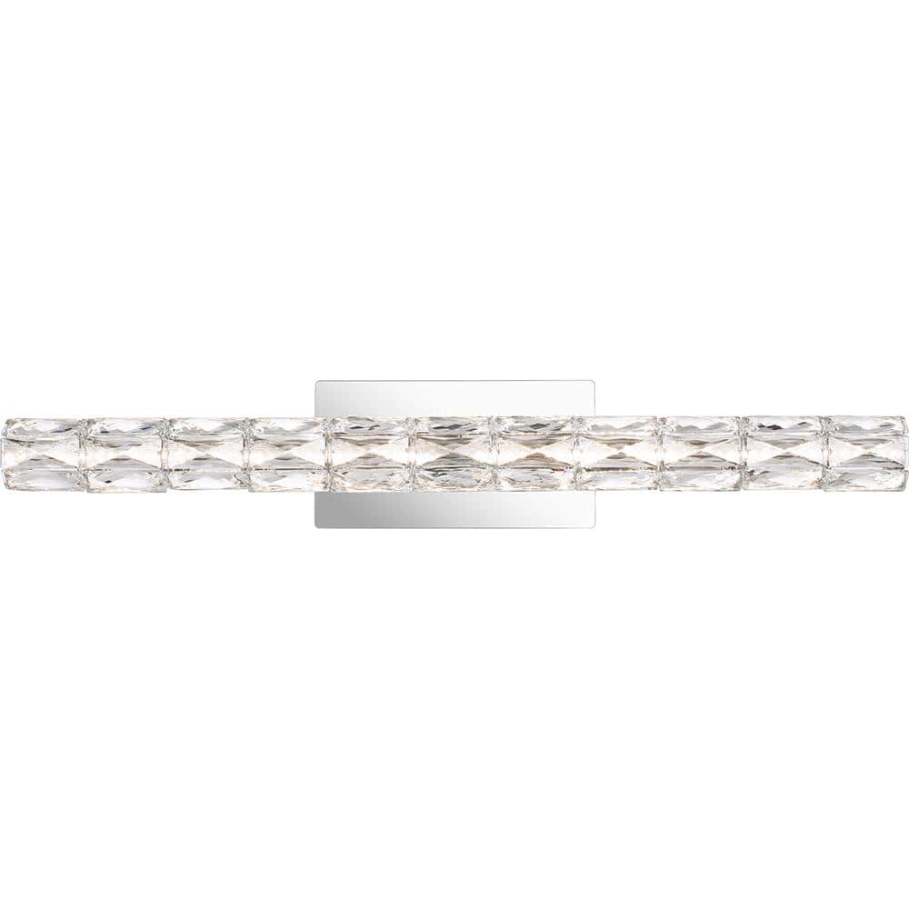 Luster 32.75 in. Polished Chrome Integrated LED Vanity Light price history on PriceWatchPro