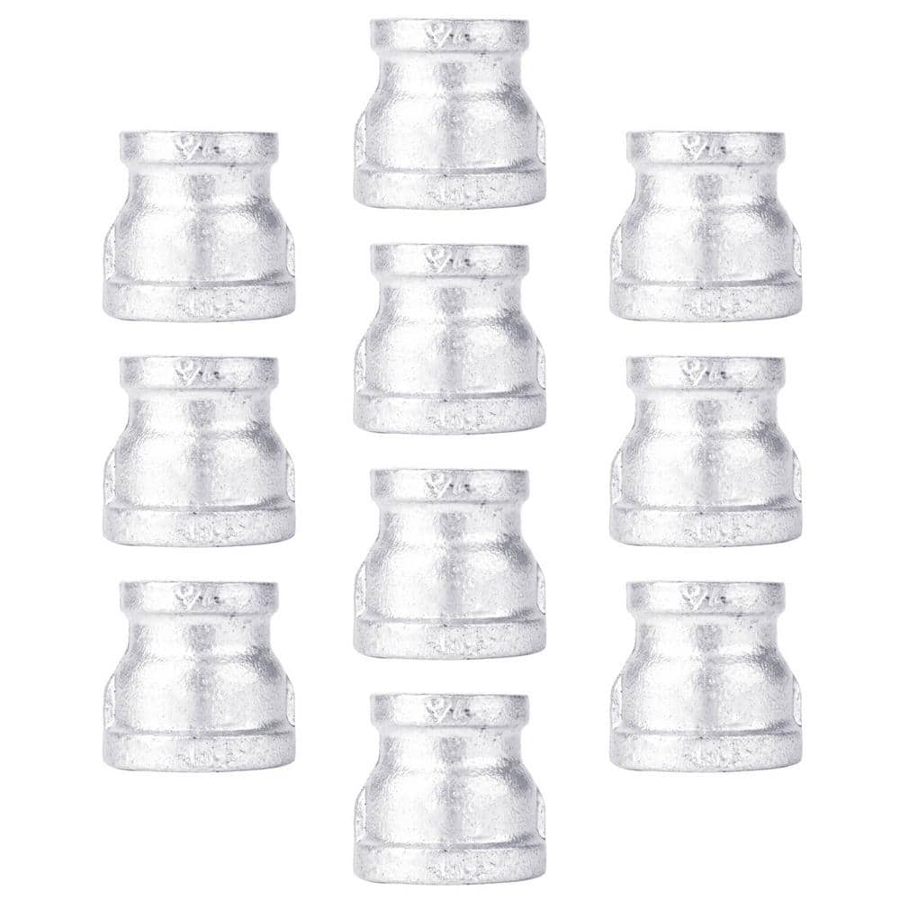 1/2 in. x 1/4 in. Galvanized Iron FPT x FPT Reducing Coupling Fitting (10-Pack) price history on PriceWatchPro