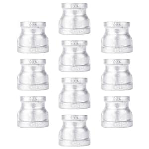1/2 in. x 1/4 in. Galvanized Iron FPT x FPT Reducing Coupling Fitting (10-Pack)