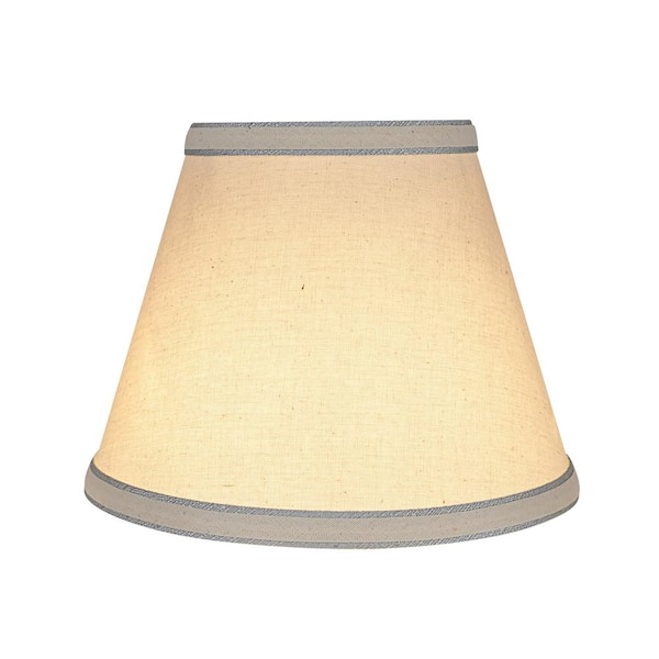 blue and brown lamp shades