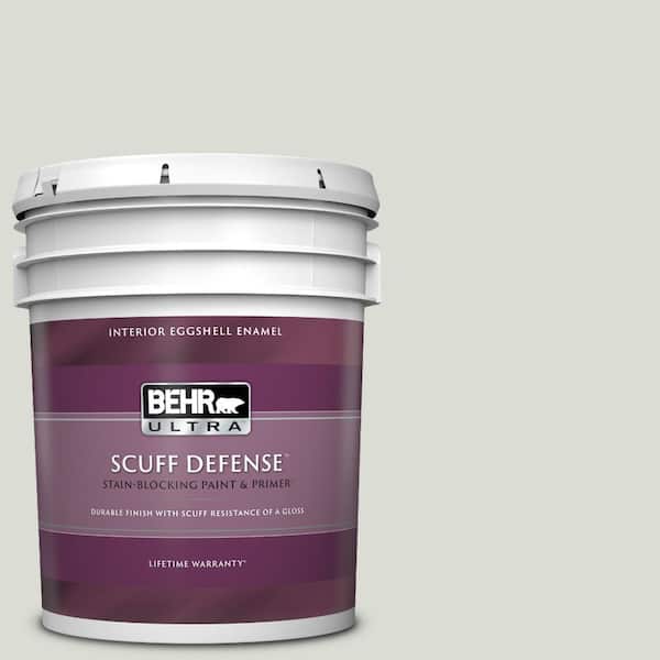 BEHR ULTRA 5 gal. #BWC-29 Silver Feather Extra Durable Eggshell Enamel Interior Paint & Primer