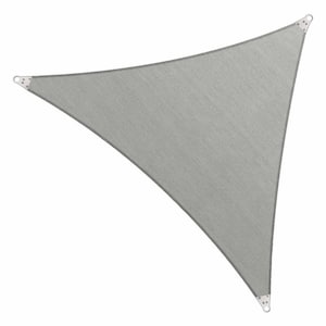 28 ft. x 28 ft. 260 GSM Reinforced (Super Ring) Grey Triangle Sun Shade Sail
