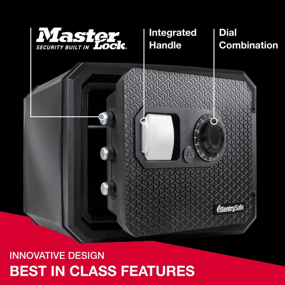 Black Small Fireproof Waterproof Safe with Combination Lock