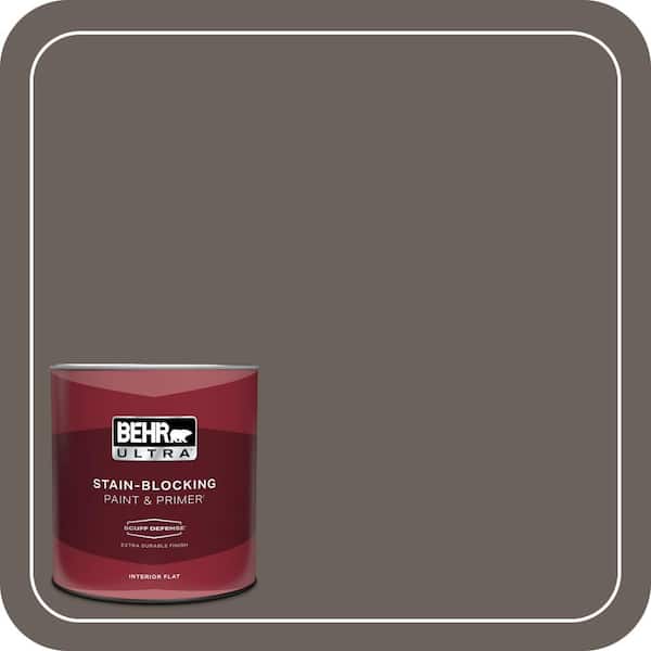 BEHR ULTRA 1 qt. #T11-8 Back Stage Extra Durable Flat Interior Paint & Primer