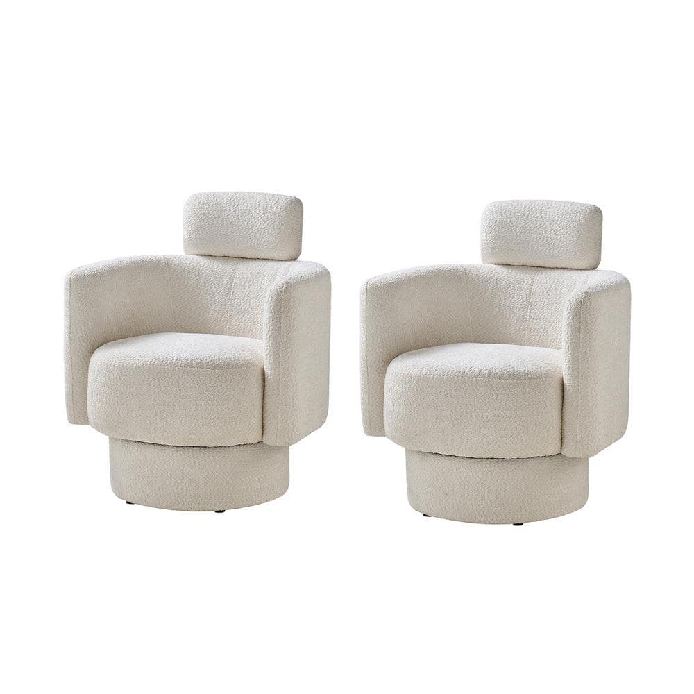 Reviews for JAYDEN CREATION Amelia Modern Beige Upholstered Swivel