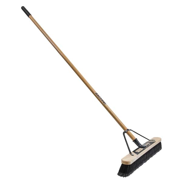 Quickie Job Site 24 in. Soft Sweep Pushbroom-Set Up (2-Pack)