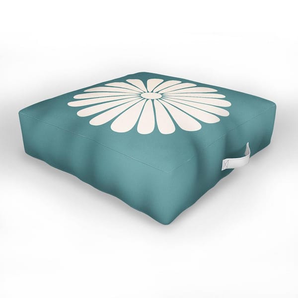 DenyDesigns. 26 in. x 26 in. Colour Poems Retro Daisy XXIII Outdoor Floor Cushion