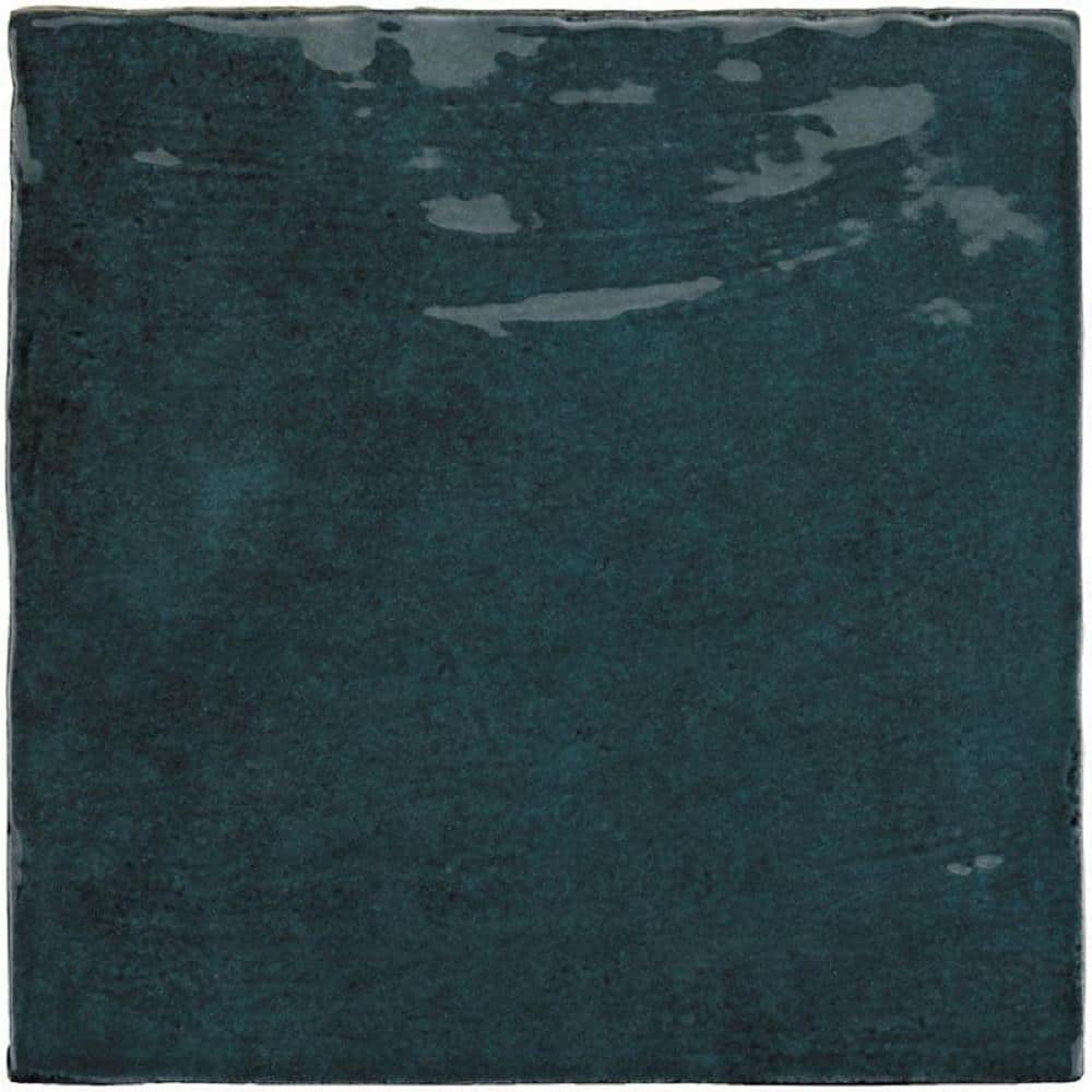 Chateau Ocean Green Glossy Ceramic Square Wall Tile