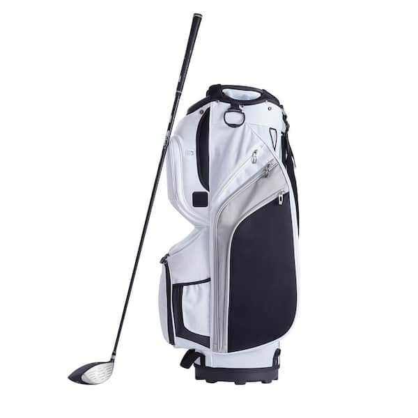 SKYSHALO Golf Cart Bag with 14 Way Organizer Divider Top, 36 in. 13 Pockets Premium Nylon Cart Bag, Durable Golf Bags
