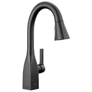 Mateo Single-Handle Pull-Down Sprayer Prep Kitchen Faucet with Touch2O Technology in Matte Black