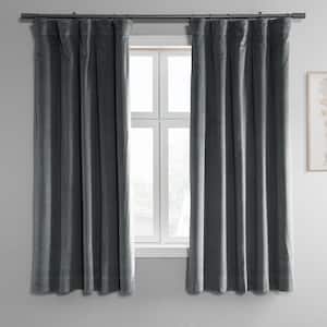 Natural Grey Rod Pocket Blackout Curtain - 50 in. W x 63 in. L (1 Panel)