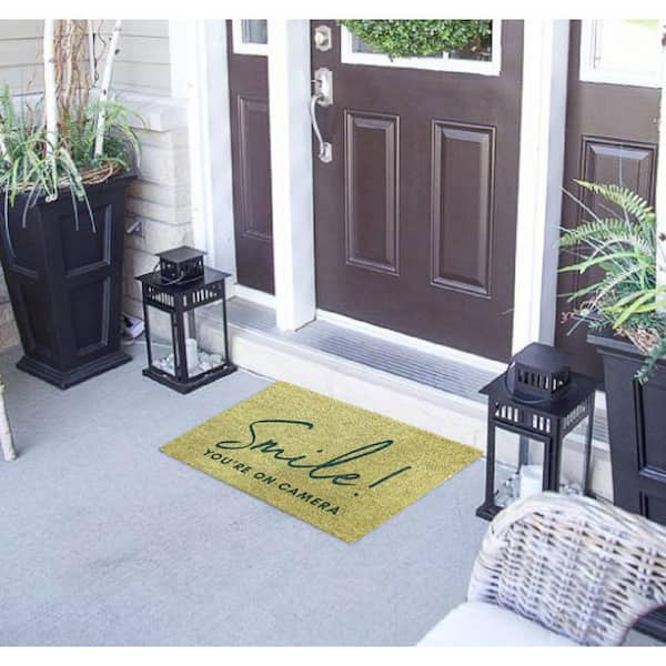 J&V Textiles No Place Like Home Outdoor Rubber Doormat 18 x 30