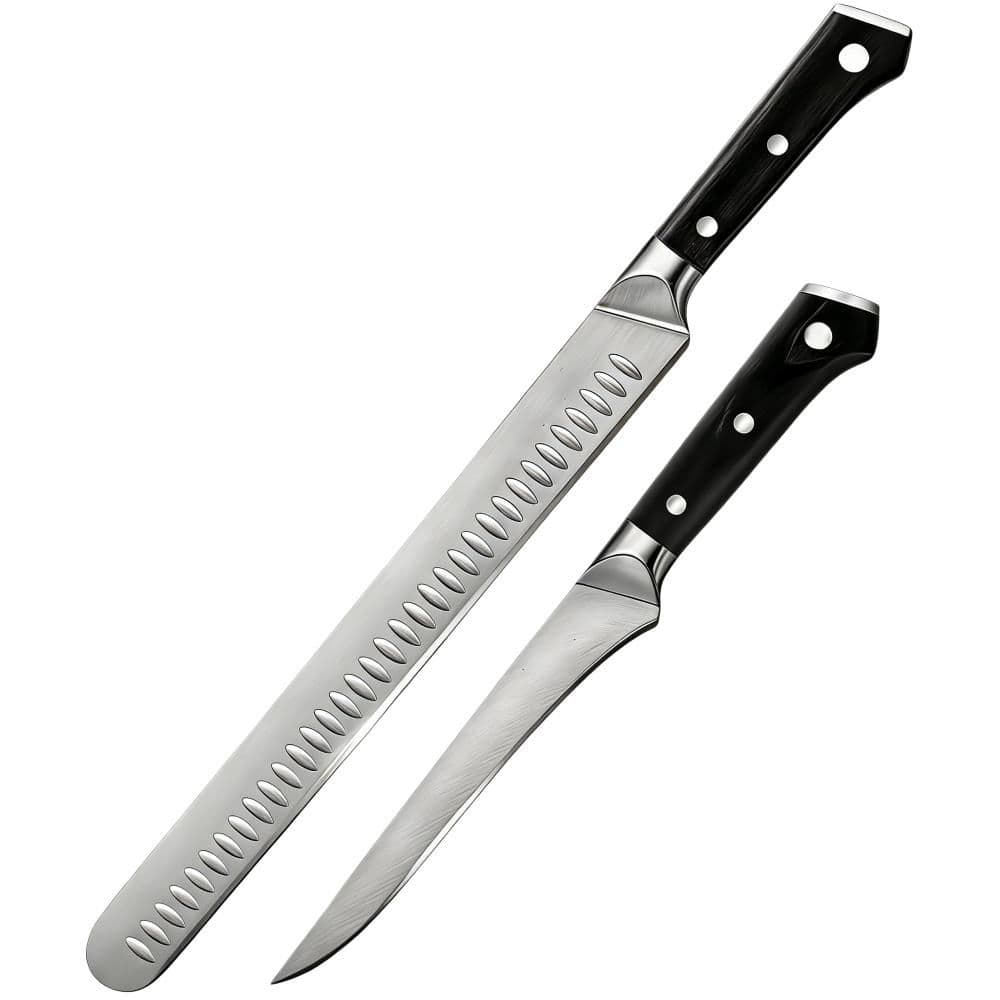 17.7 in. Stainless Steel Partial Tang Carving Knives Set for BBQ & Brisket, Meat Cutting, and Grilling Gifts (1-Pack) price history on PriceWatchPro