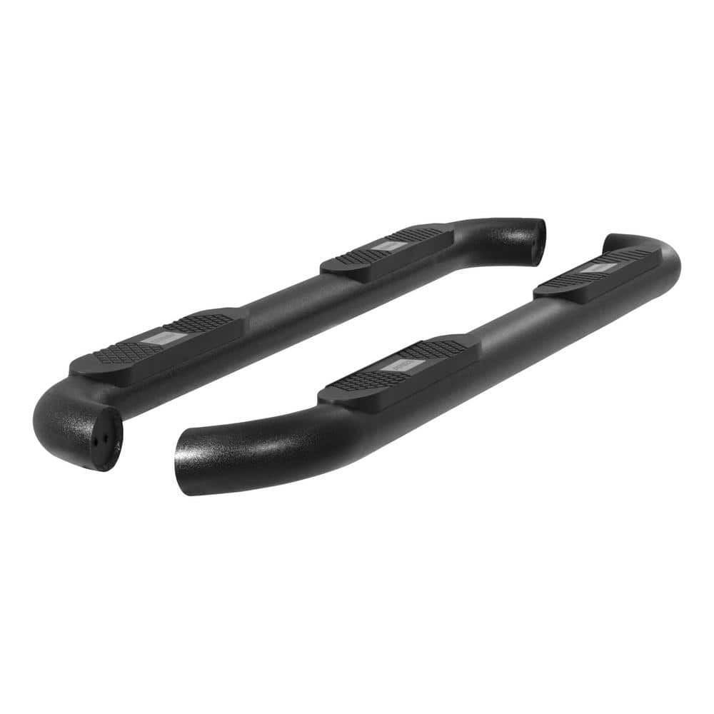 Aries Big Step 4-Inch Round Black Aluminum Nerf Bars, Select Ford ...