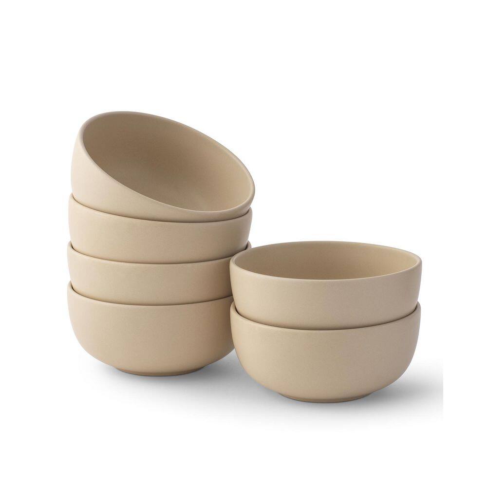 6-Pieces Stoneware Soup Bowl Set-Beige price history on PriceWatchPro