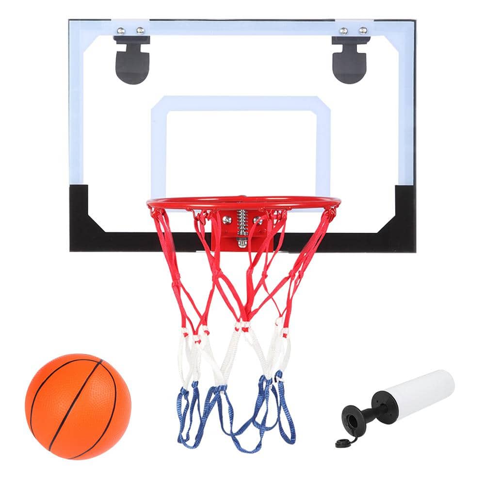 basketball net and ball
