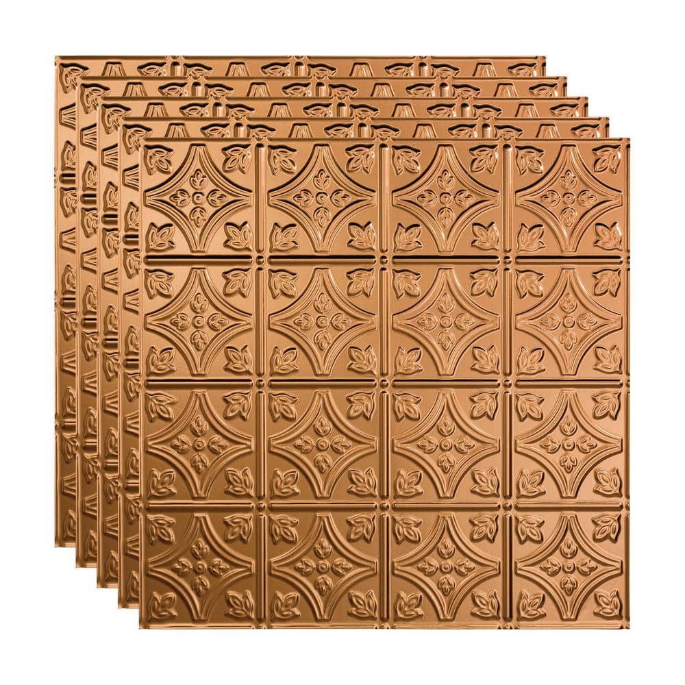 Traditional #1 2 ft. x 2 ft. Polished Copper Lay-In Vinyl Ceiling Tile ( 20 sq.ft. ) price history on PriceWatchPro