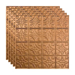Traditional #1 2 ft. x 2 ft. Polished Copper Lay-In Vinyl Ceiling Tile ( 20 sq.ft. )