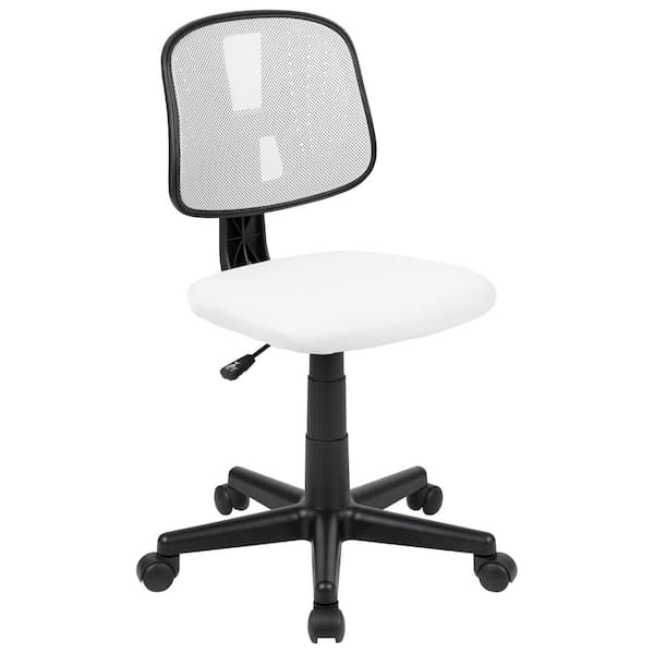 Amazonbasics mid back cheap office chair white