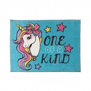 Jo Jo One-of-a-Kind Multi-Colored 3 ft. x 5 ft. Indoor Polyester Area Rug