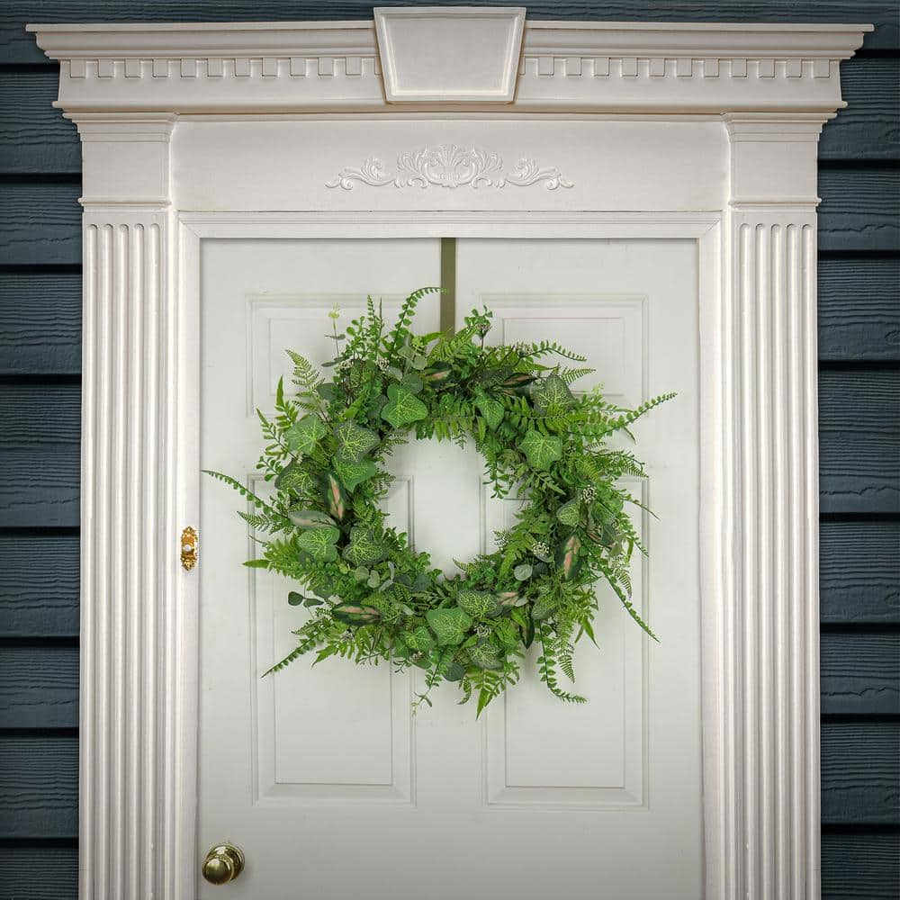 National Tree Company 26 in. Mixed Leaf Greenery Wreath DS69-Y21G5378-1 ...