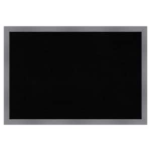Edwin Grey Wood Framed Black Corkboard 38 in. x 26 in. Bulletin Board Memo Board