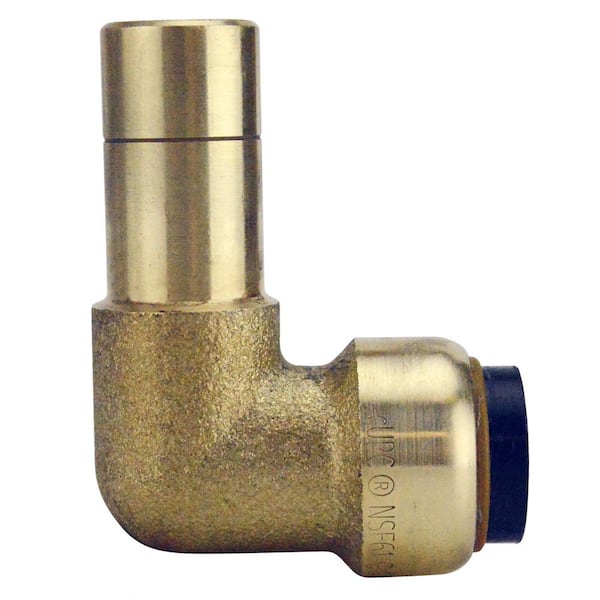 Tectite 1/2 in. Brass Push-To-Connect Street 90-Degree Elbow