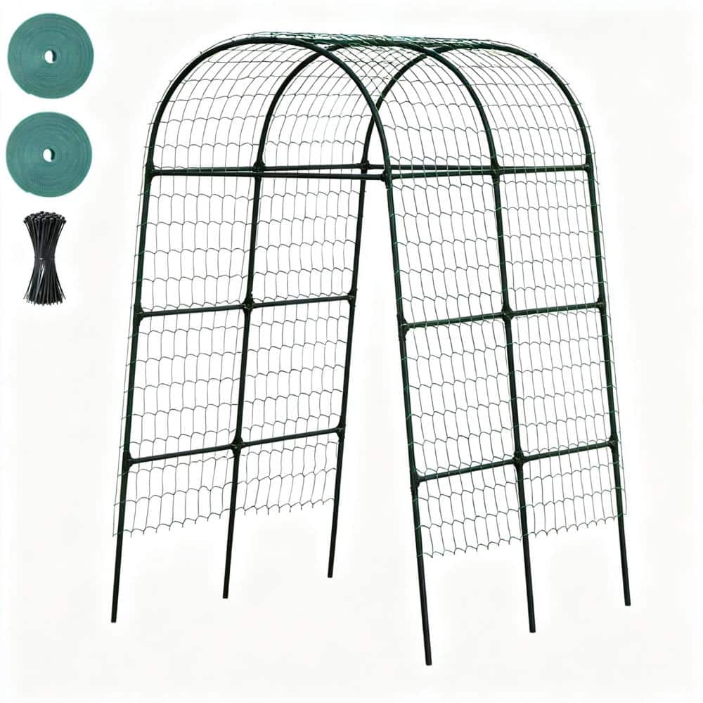 7.5 ft  Tall Metal Garden Arch Trellis, 51.1 in Wide Outdoor Plant Arch for Roses, Grapes & Climbing Vines price history on PriceWatchPro