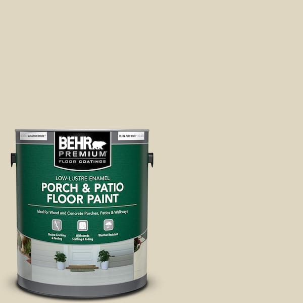 BEHR PREMIUM 1 gal. Home Decorators Collection #HDC-NT-15 Rococo Beige Low-Lustre Enamel Int/Ext Porch and Patio Floor Paint