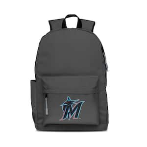 Miami Marlins 17 in. Gray Campus Laptop Backpack