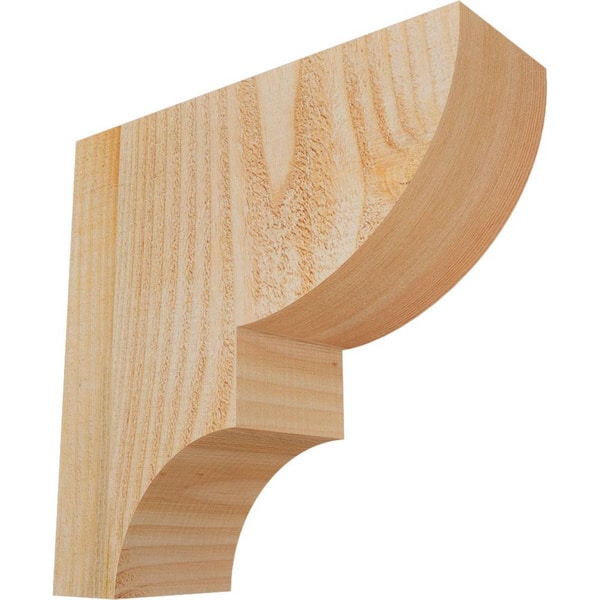 Ekena Millwork 4 in. x 12 in. x 12 in. Douglas Fir Ridgewood Rough Sawn Corbel