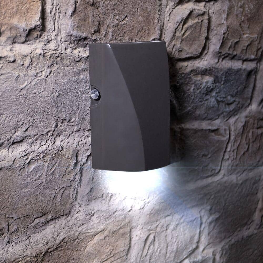 Gray Polycarbonate Outdoor Photoelectric Button Style Control