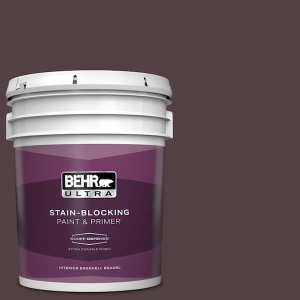 BEHR ULTRA 5 gal. #BXC-87 Rich Bordeaux Extra Durable Eggshell Enamel Interior Paint & Primer