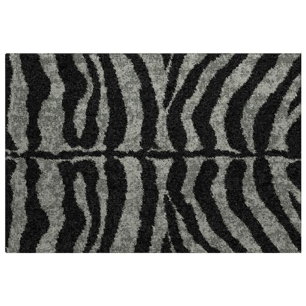 Dream Shag Premium Machine Washable Abstract ADS42 Shadow 2 ft. x 3 ft. Accent Rug