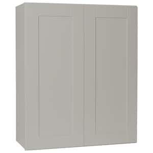 Shaker Dove Gray Stock Assembled Wall Kitchen Cabinet (30 in. x 36 in. x 12 in.)